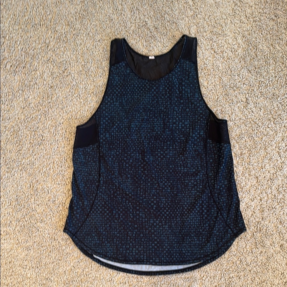 Lululemon Athletica Blue Sleeveless Tank Top